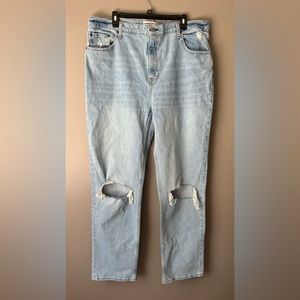 18 Abercrombie & Fitch the 90’s straight ultra high rise women’s 34 long plus